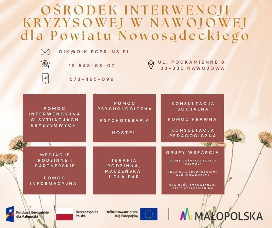 Oferujemy poufne i bezpłatne wsparcie 